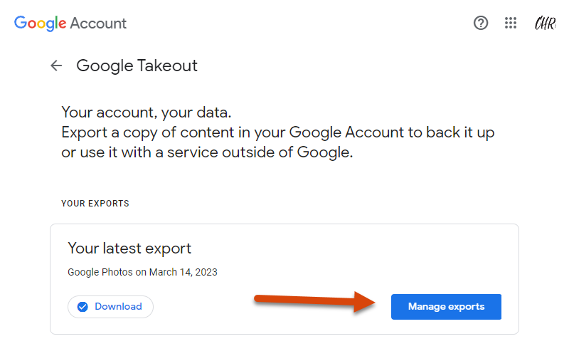 Manage exports