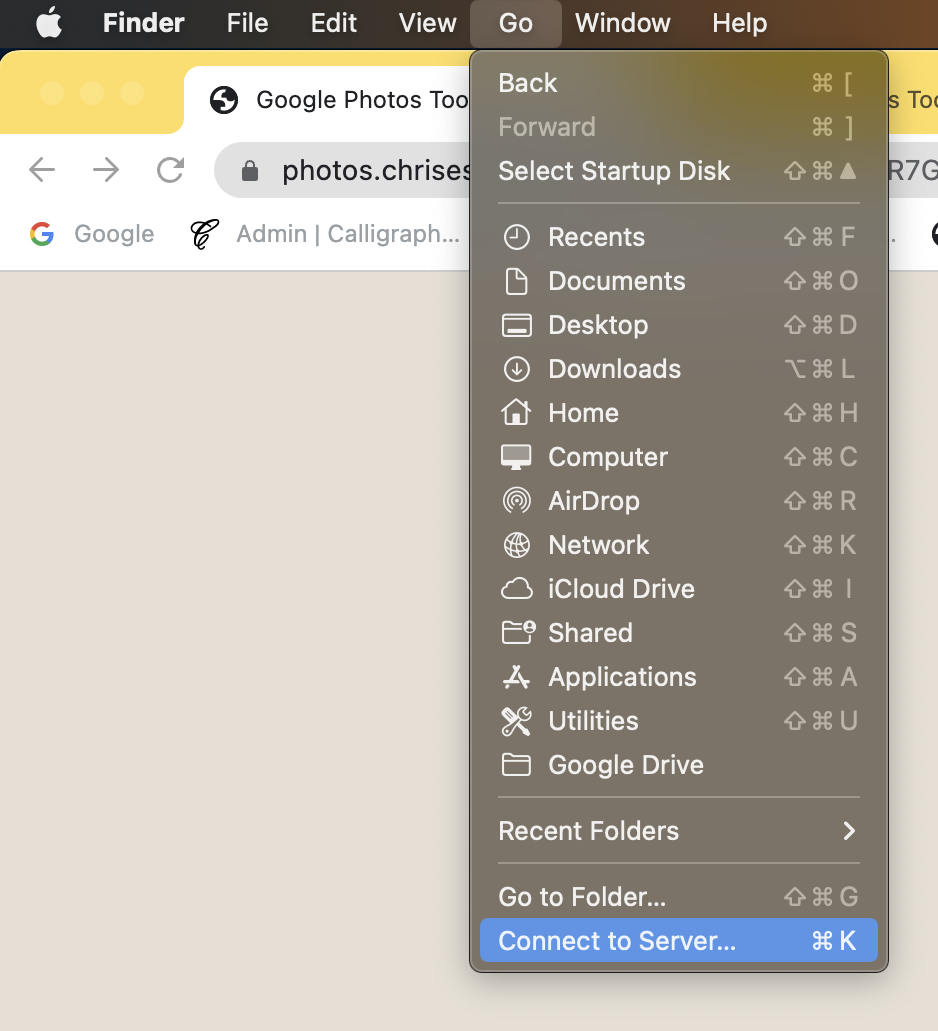 MacOS: Connect to server