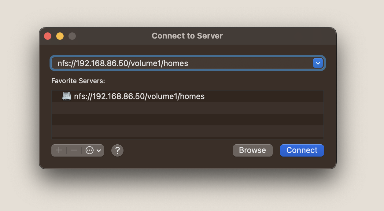 MacOS: NFS path
